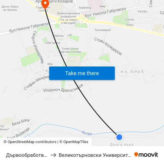 Дървообработване / Woodworking to Великотърновски Университет ""Св. Св. Кирил И Методий"" map