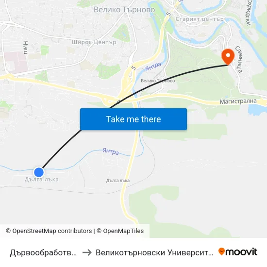 Дървообработване / Woodworking to Великотърновски Университет ""Св. Св. Кирил И Методий"" map