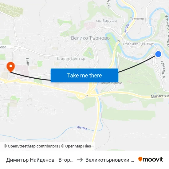 Димитър Найденов - Втора / Dimitar Naydenov - Second to Великотърновски университет Корпус 4 map