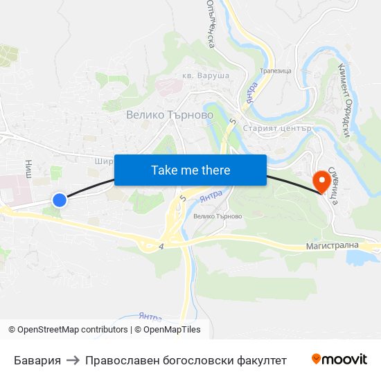 Бавария to Православен богословски факултет map