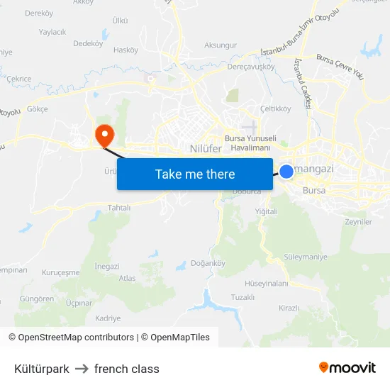 Kültürpark to french class map