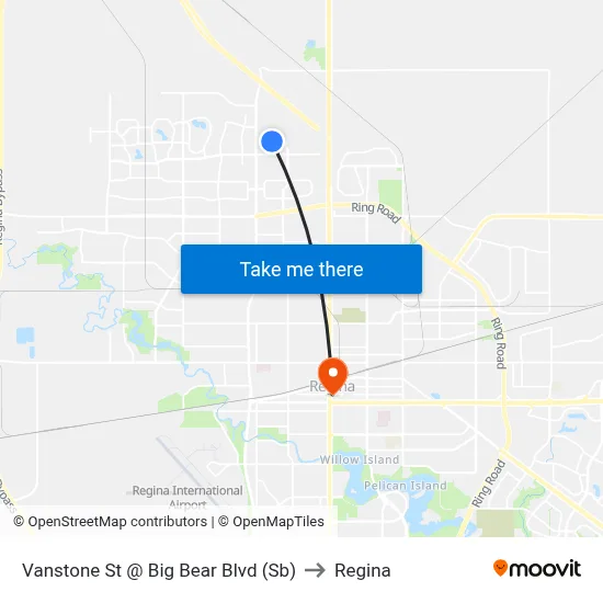Vanstone St @ Big Bear Blvd (Sb) to Regina map