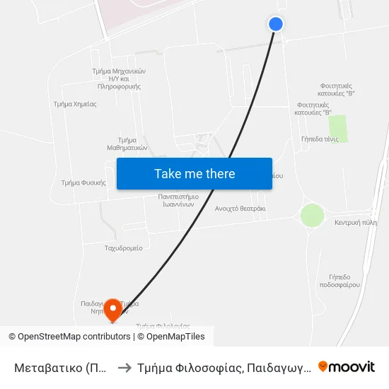 Metavatiko to Department of Philosophy, Pedagogy and Psychology map
