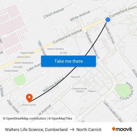 Walters Life Science, Cumberland to North Carrick map