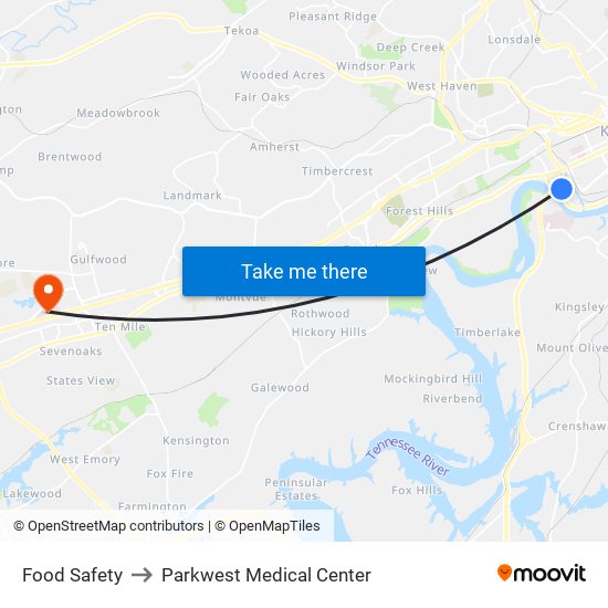 Food Safety to Parkwest Medical Center map
