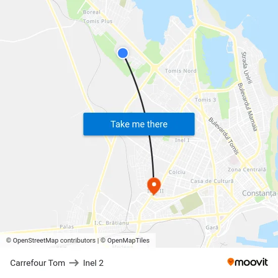 Carrefour Tom to Inel 2 map