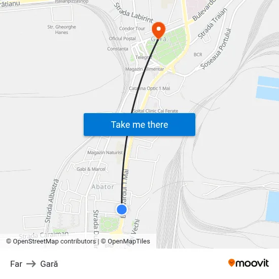 Far to Gară map