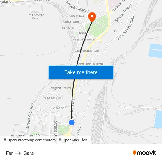 Far to Gară map