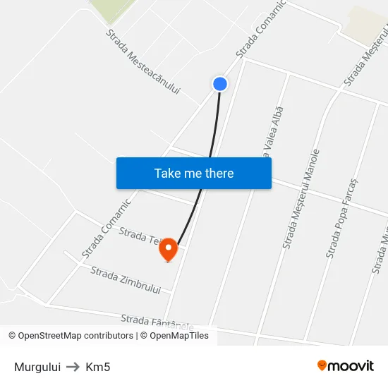 Murgului to Km5 map