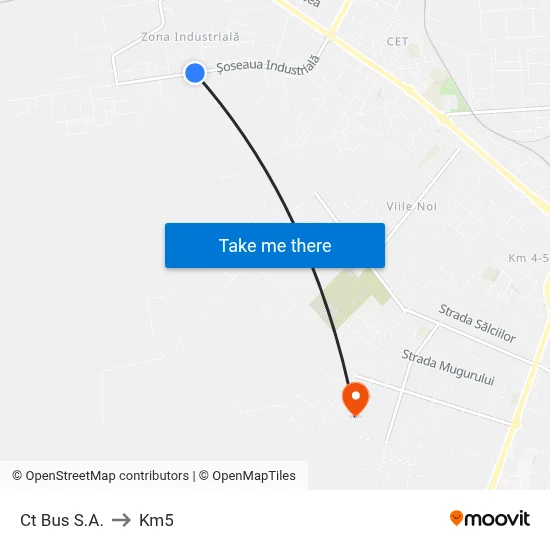 Ct Bus S.A. to Km5 map