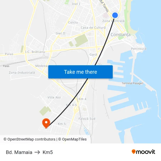 Bd. Mamaia to Km5 map