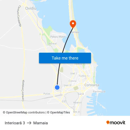 Interioară 3 to Mamaia map