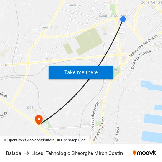 Balada to Liceul Tehnologic Gheorghe Miron Costin map