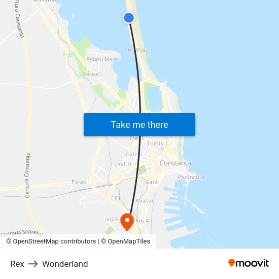 Rex to Wonderland map