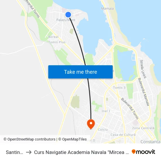 Santinelei to Curs Navigatie Academia Navala "Mircea cel Batran" map
