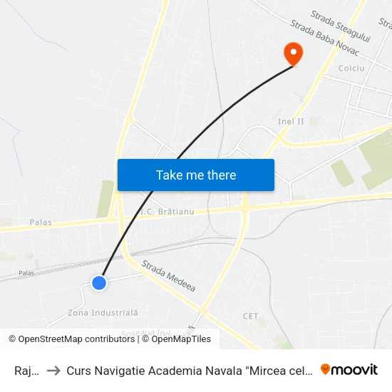 Rajdp to Curs Navigatie Academia Navala "Mircea cel Batran" map