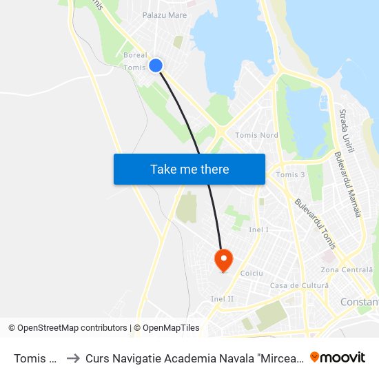 Tomis Plus to Curs Navigatie Academia Navala "Mircea cel Batran" map