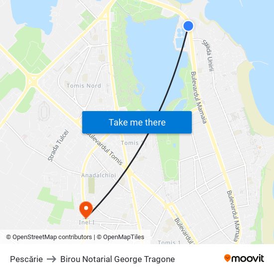 Pescărie to Birou Notarial George Tragone map