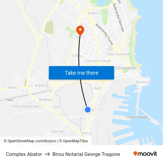 Complex Abator to Birou Notarial George Tragone map