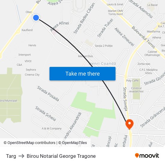 Targ to Birou Notarial George Tragone map