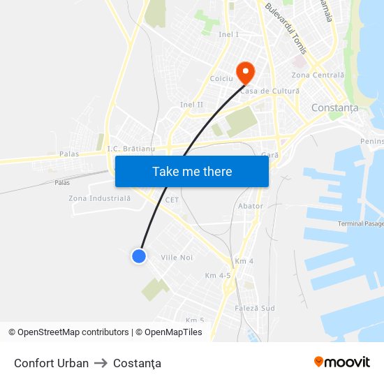 Confort Urban to Costanţa map