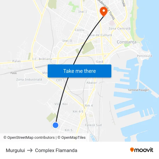 Murgului to Complex Flamanda map