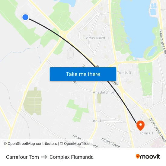 Carrefour Tom to Complex Flamanda map