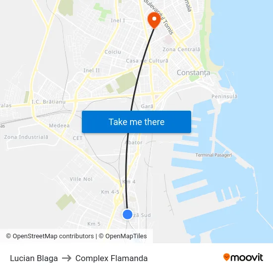 Lucian Blaga to Complex Flamanda map