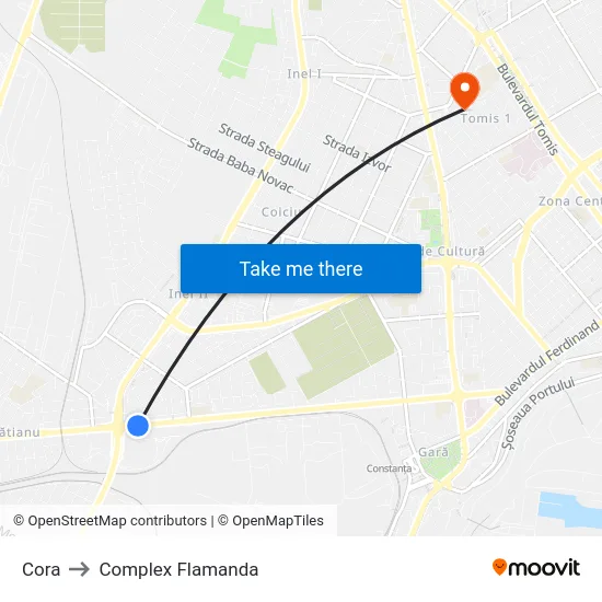 Cora to Complex Flamanda map