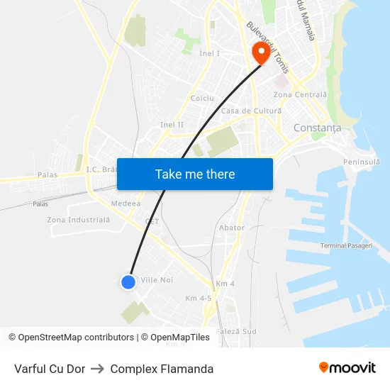 Varful Cu Dor to Complex Flamanda map