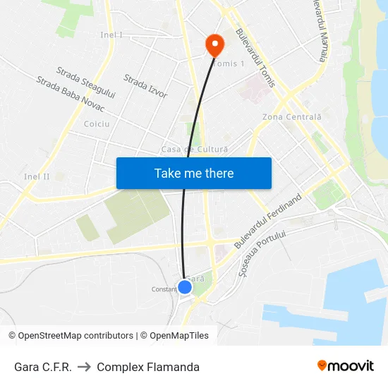 Gara C.F.R. to Complex Flamanda map