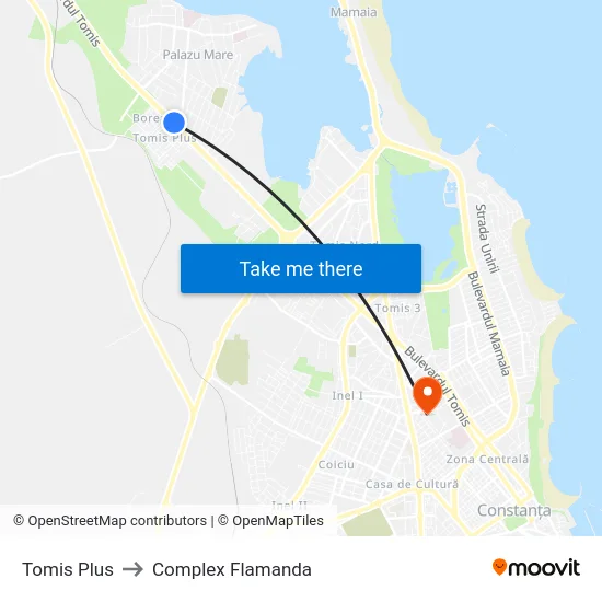Tomis Plus to Complex Flamanda map
