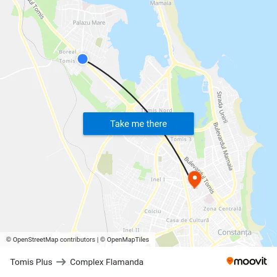 Tomis Plus to Complex Flamanda map