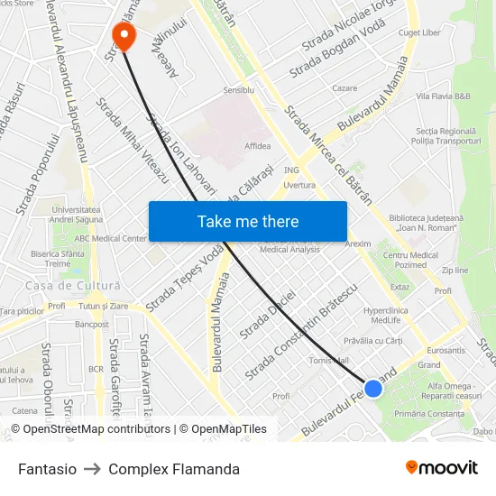 Fantasio to Complex Flamanda map