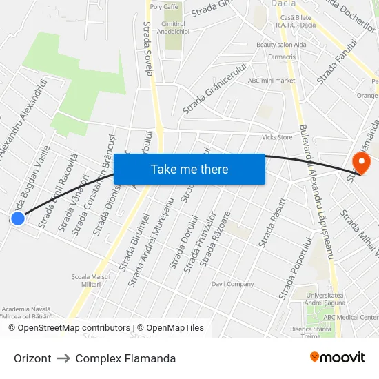 Orizont to Complex Flamanda map