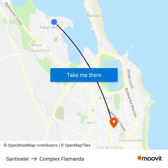 Santinelei to Complex Flamanda map