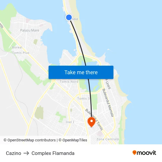 Cazino to Complex Flamanda map