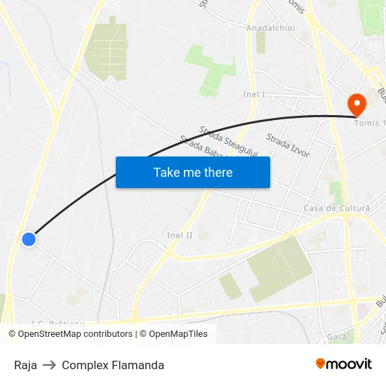 Raja to Complex Flamanda map