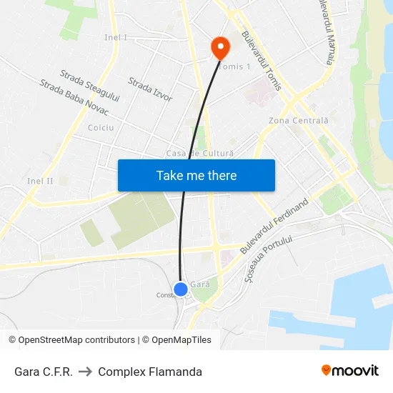 Gara C.F.R. to Complex Flamanda map