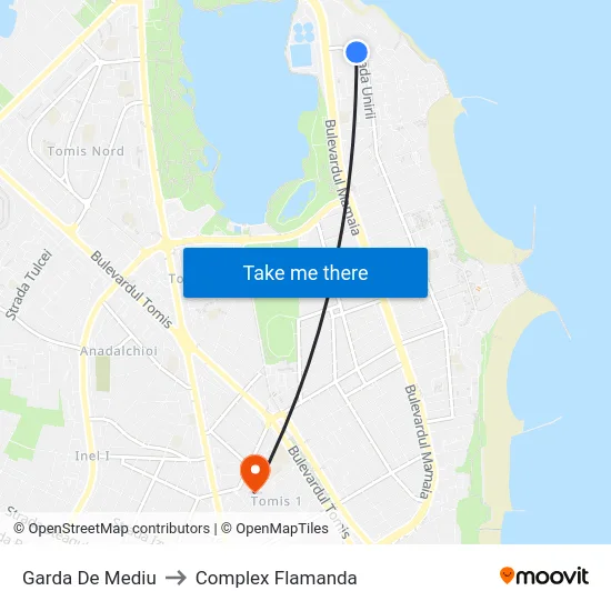 Garda De Mediu to Complex Flamanda map