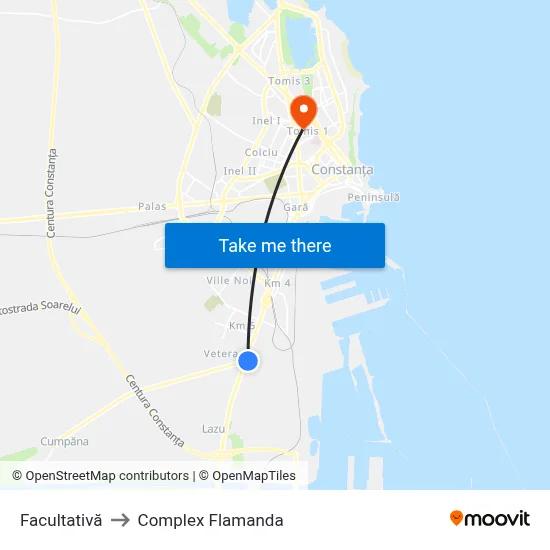 Facultativă to Complex Flamanda map