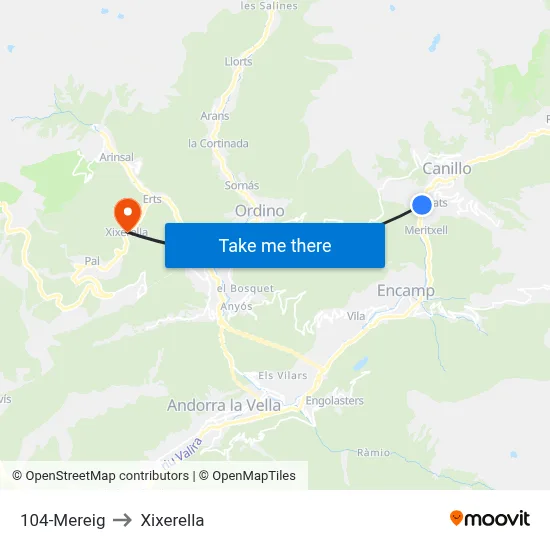 104-Mereig to Xixerella map