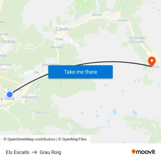 714-Els Escalls to Grau Roig map