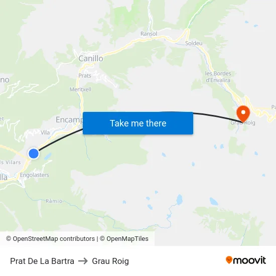223-Prat De La Bartra to Grau Roig map