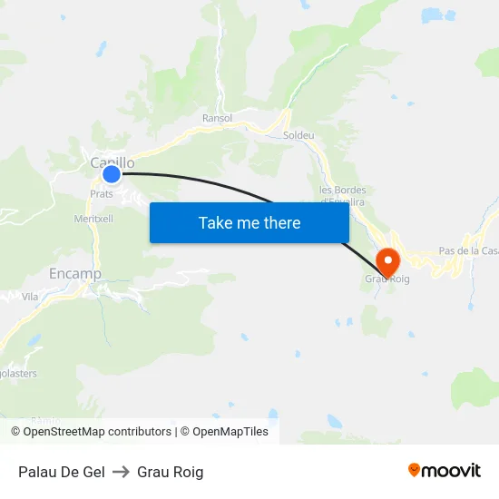 112-Palau De Gel to Grau Roig map