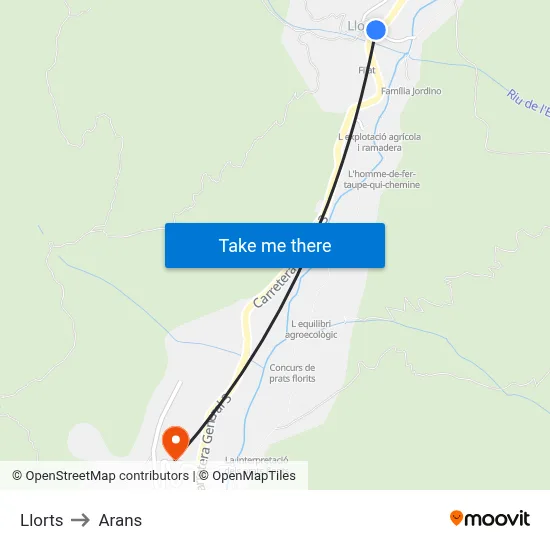 Llorts to Arans map
