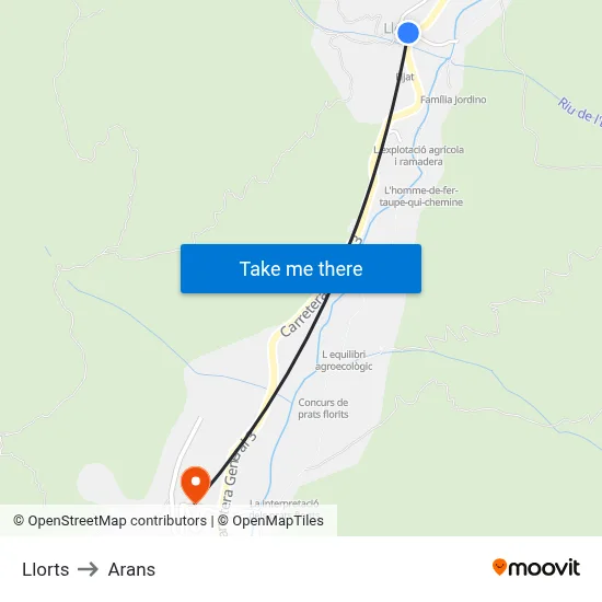 Llorts to Arans map