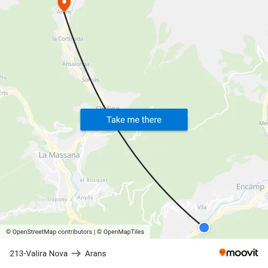 213-Valira Nova to Arans map