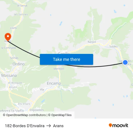 182-Bordes D'Envalira to Arans map