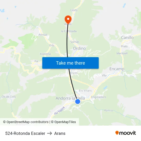 524-Rotonda Escaler to Arans map